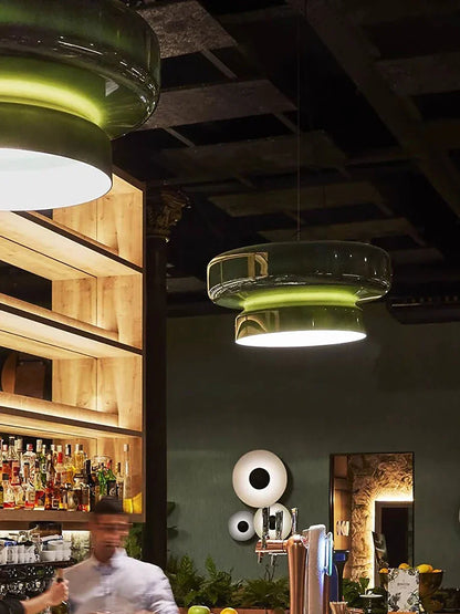 Lámpara colgante de cristal italiano DecorBites™ para mesa de comedor y decoración de cafeterías