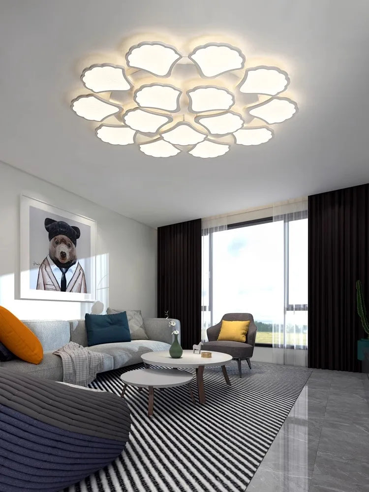 ديكوربايتس™ مصباح سقف LED من الجنكة بيلوبا قابل للتعتيم، وحدات إضاءة داخلية حديثة بسيطة