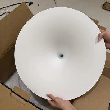 Minimalist Horn Pendant Light in Black or White