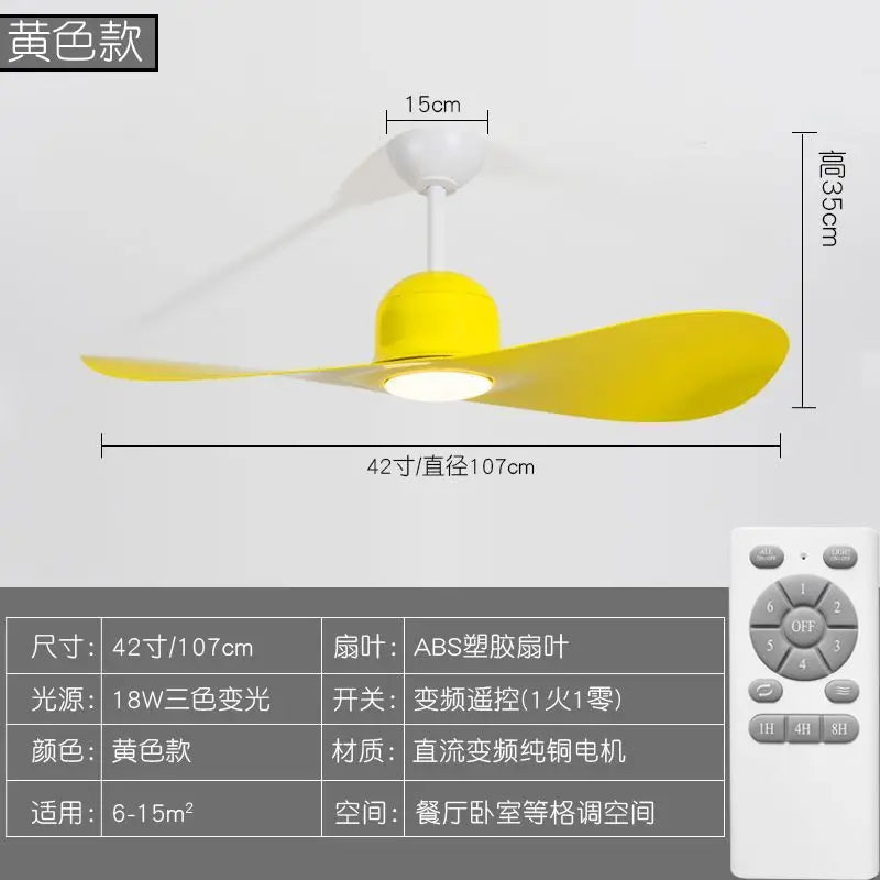 Decorbites™ Kinder Deckenventilator mit Doppellicht - Leiser Betrieb mit einstellbarer Geschwindigkeit