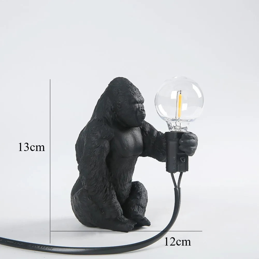 DecorBites™ King Kong Gorilla Resin Table Lamp Night Light for Baby's Bedroom