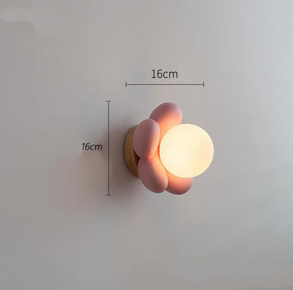 ديكوربايتس™ مصباح حائط LED على شكل زهرة ملاهي للأطفال