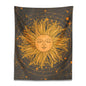 Decobites Celestial Sun Moon Wall Tapestry: 70s Retro Psychedelic Room Decor Art