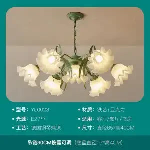 Decorbites™ LED-Blütenkronleuchter: Französischer Retro-Stil für Schlafzimmer, Wohnzimmer, Restaurant