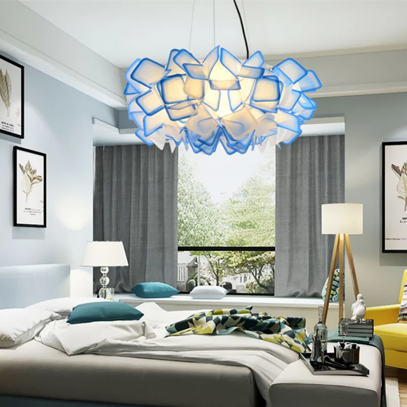 DecorBites™ Clizia LED Chandelier - New Design Acrylic Suspended Bedroom Cafe Lights