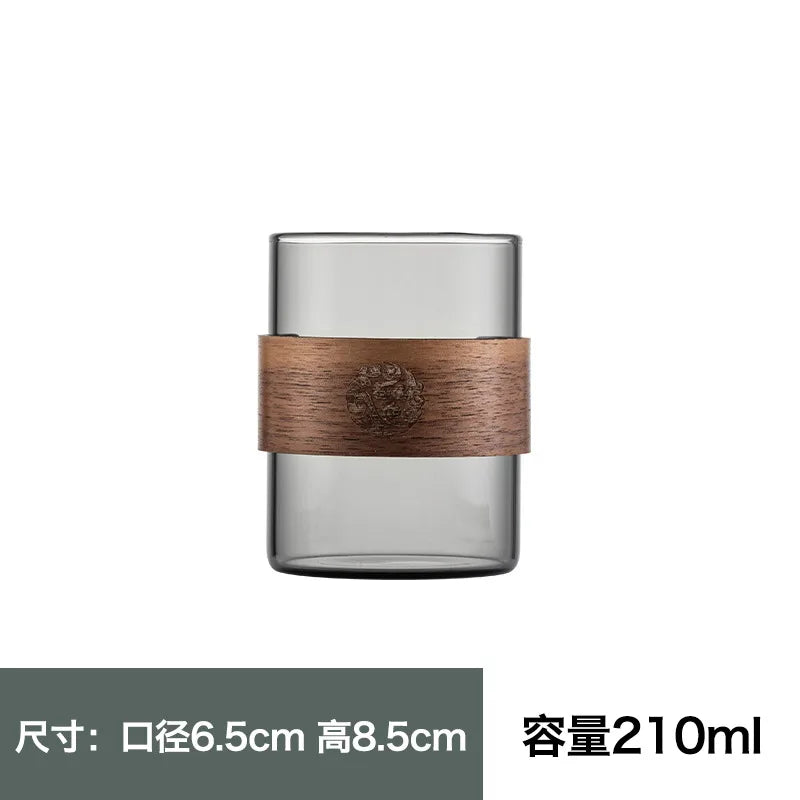 Decorbites™ Japanisches Glas-Teetasse Hitzebeständig Verbrühungssicher Wasser-Kaffee-Becher