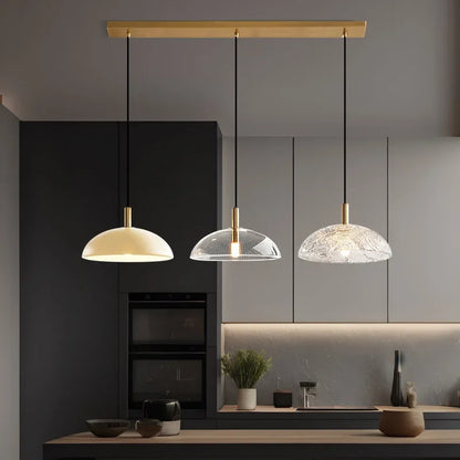 DecorBites™ Glass Pendant Light: Stylish Ceiling Lamp for Home Kitchen Dining Room Entryway