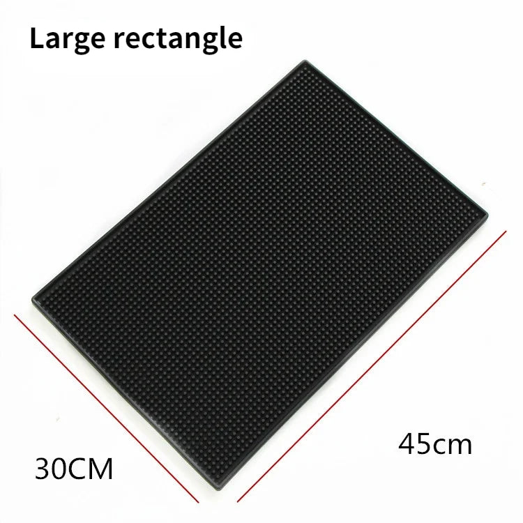 DecorBites™ Coffee Bar Cup Mat: PVC Rubber, Anti-slip, Heat Resistant, Durable Drain Mats