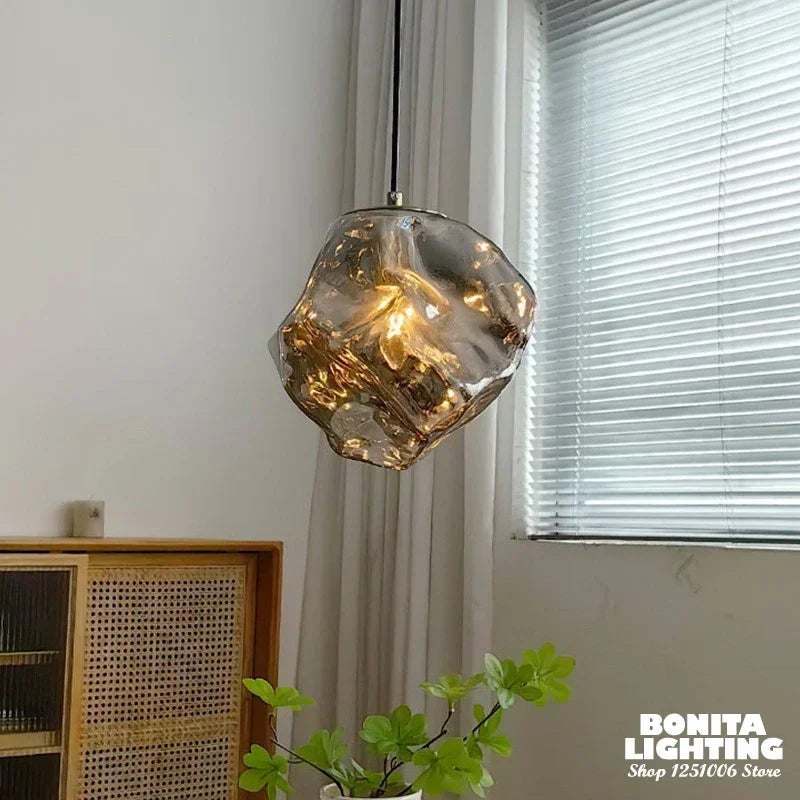 Nordic Ice Crystal Glass Pendant Light