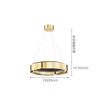 DecorBites™ LED Chandelier: Modern Minimalist Pendant Light for Living, Dining, Kitchen, Bedroom