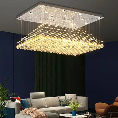 Lámpara de araña de cristal DecorBites™ | Lámpara colgante para comedor | Lámpara de techo para interiores