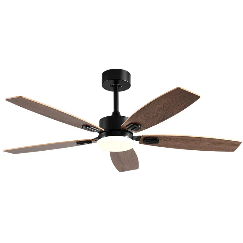 DecorBites™ 52" Wood Blade Ceiling Fan with 18W LED Light and Remote Control