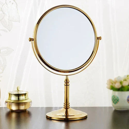 DecorBites™ Adjustable Wall Mounted Cosmetic Mirror 1X/3X Magnification 2-Face Bathroom Mirror