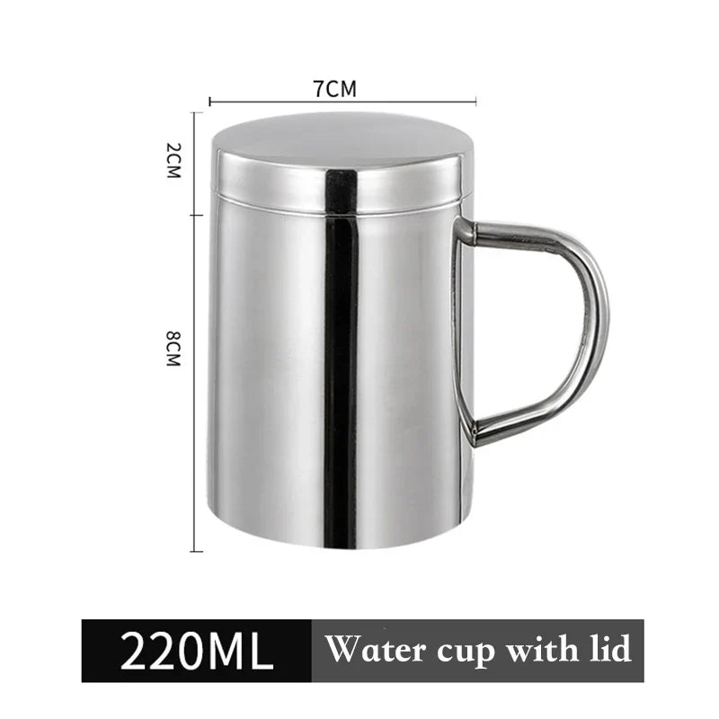 DecorBites™ Double Wall Stainless Steel Coffee Mug for Home & Travel
