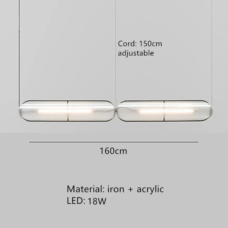 DecorBites™ LED Pendant Lamp: Modern Adjustable Warm Cord Light for Home, Office, and Dining Space