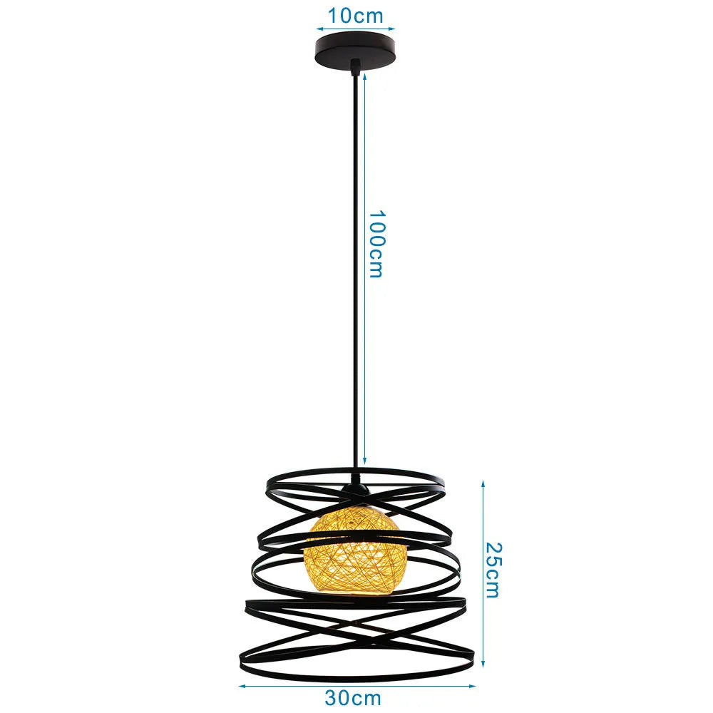 DecorBites™ Industrial Black Mini Pendant Light for Dining Room, Bar, and Clothing Store