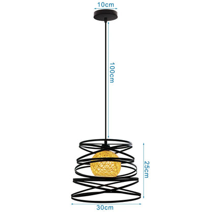 DecorBites™ Industrial Black Mini Pendant Light for Dining Room, Bar, and Clothing Store
