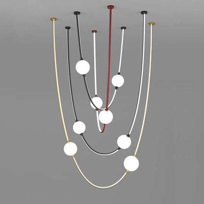DecorBites™ Colorized LED Dimmable Ceiling Chandelier - 2025 Trend Hanging Lamps