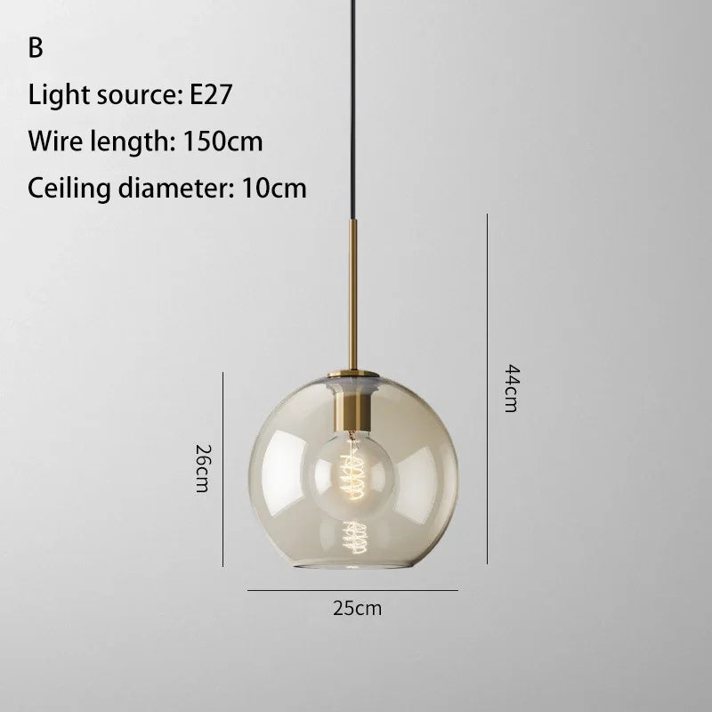 Decorbites™ Industrielles Retro-LED-Glas-Pendant-Licht-Leuchter für Küche und Restaurant