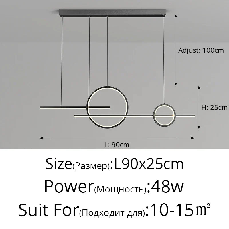 DecorBites™ LED Pendant Light for Home Decor - Indoor Island Dining Bar Kitchen Lamp