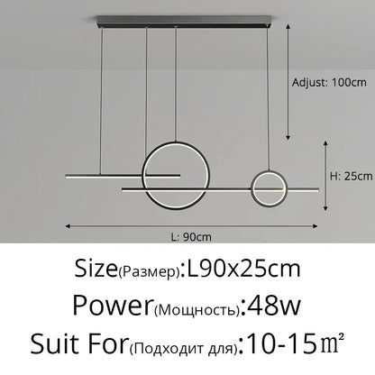 DecorBites™ LED Pendant Light for Home Decor - Indoor Island Dining Bar Kitchen Lamp