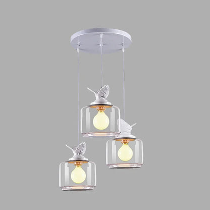 DecorBites™ Bird LED Glass Chandeliers - Modern Creative Restaurant Ceiling Lights
