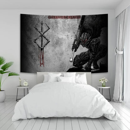 Decobites Berserk Sacrifice Tapestry Hanging for Home, Bar, Cafe | Aesthetic Wall Decor