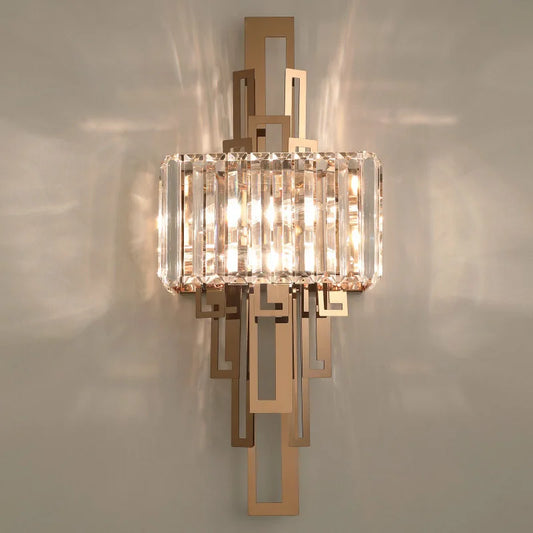 DecorBites™ Crystal Wall Lamp: Modern Nordic Indoor Lighting for Living Room, Bedroom, and Staircase