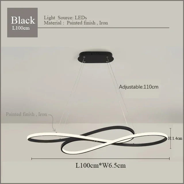 DecorBites™ LED Chandelier Dining Kitchen Living Room Electroplated Upholstery Light