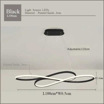 DecorBites™ LED Chandelier Dining Kitchen Living Room Electroplated Upholstery Light