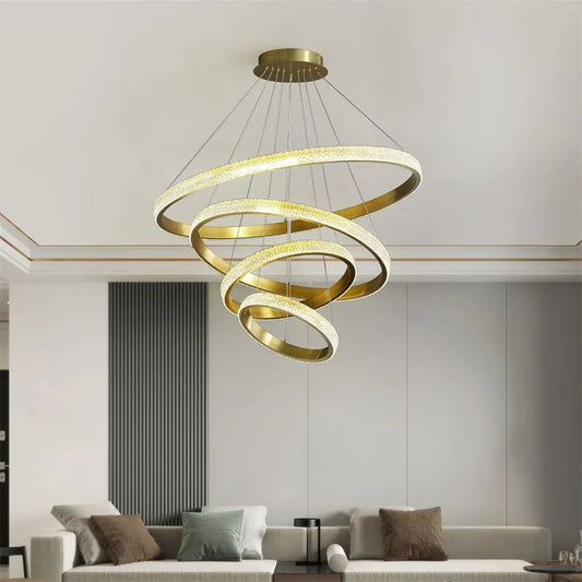 DecorBites™ LED Chandelier: Minimalist Modern Pendant Lamp for Home Lighting in Living, Dining, Kitchen & Bedroom