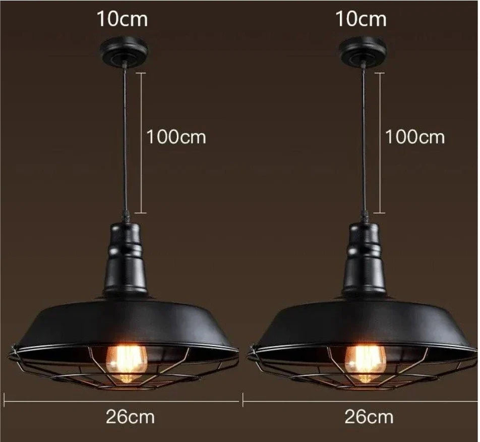 DecorBites™ Iron Pendant Lights: Rural Retro Personalized Pot Lid Chandelier