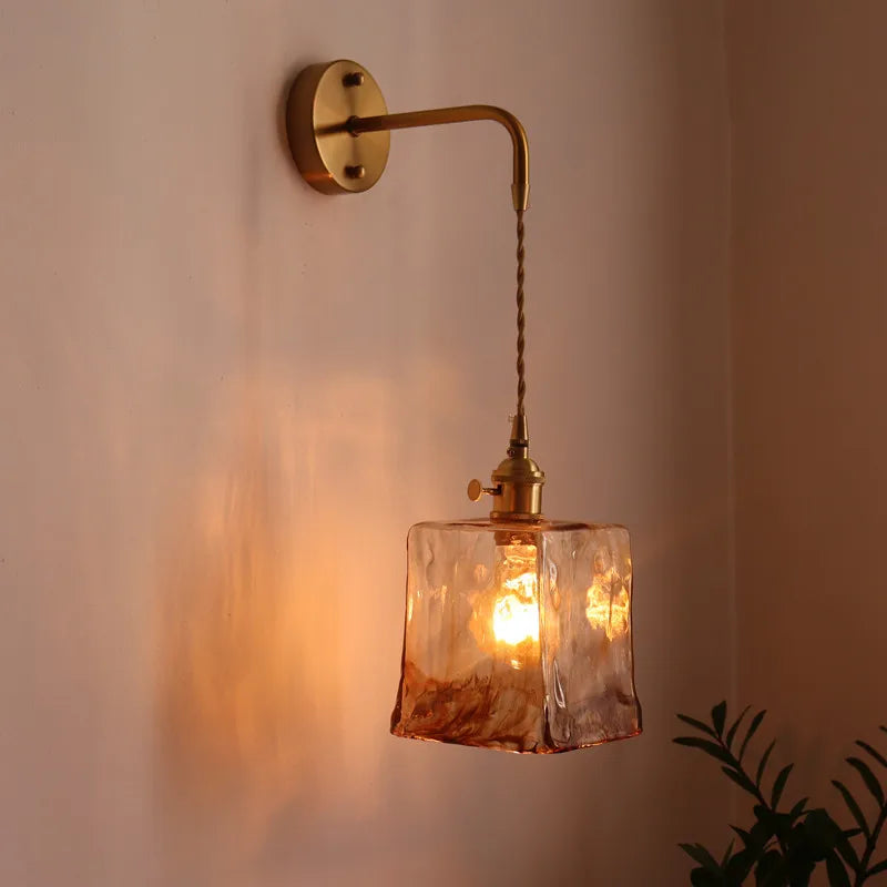 Copper Glass Stair Light