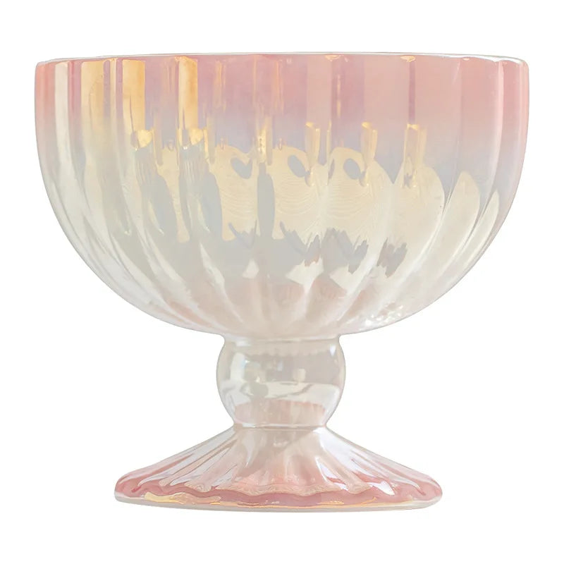 DecorBites™ Gradient Gloss Ceramic Dessert Bowl Goblet Jewelry Tray Decor Snack Storage Container
