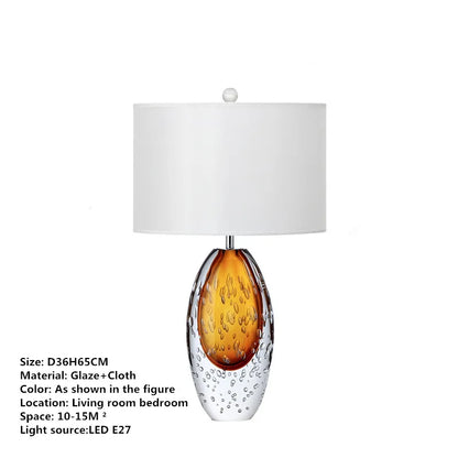 DecorBites™ Glaze Table Lamp: Modern Art LED Desk Light for Home and Hotel