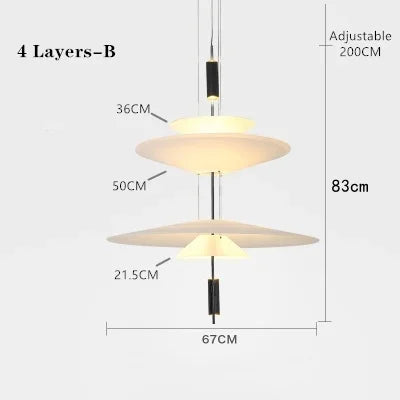 DecorBites™ Designer Saucer UFO Pendant Light for Modern Home Decor