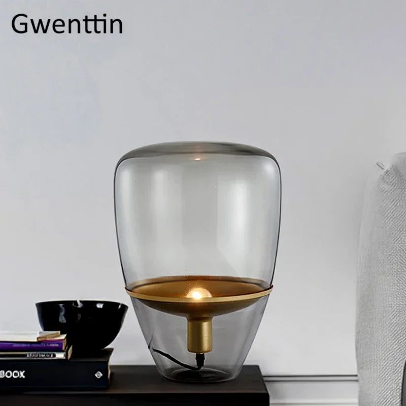 DecorBites™ Glass Balloons LED Table Lamp for Home Decor and Bedroom Lighting