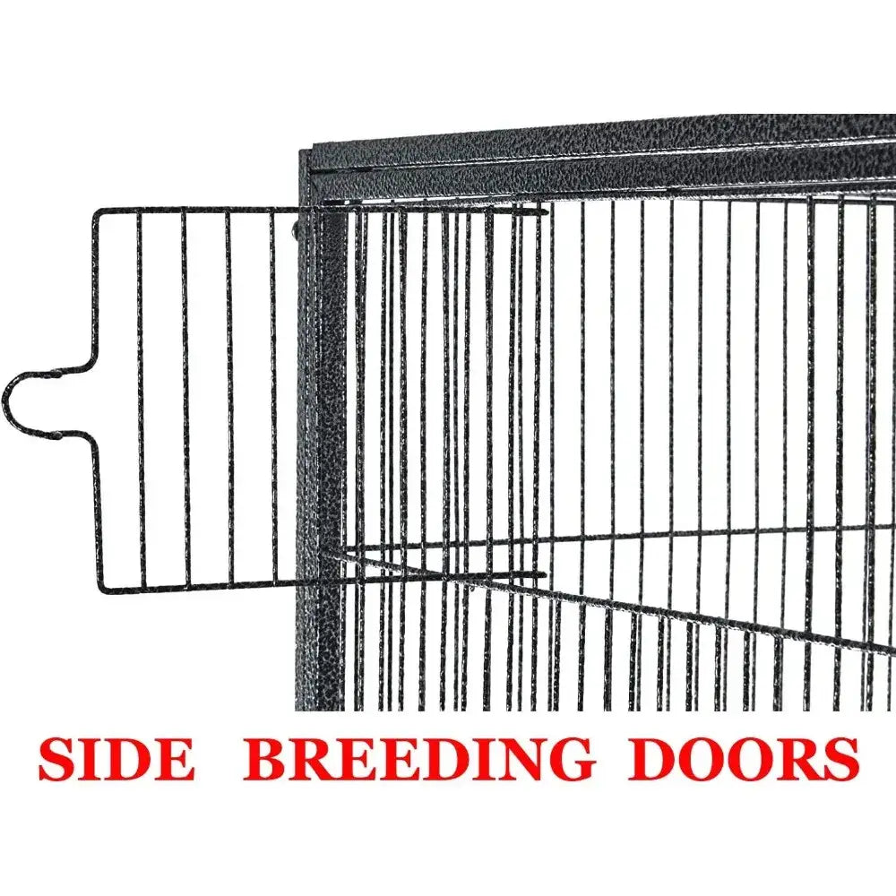 DecorBites™ Spacious Double Bird Cage with Breeding Dividers