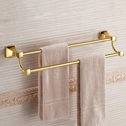 DecorBites™ Gold Bathroom Hardware Set for Towels, Paper, Brushes, and More