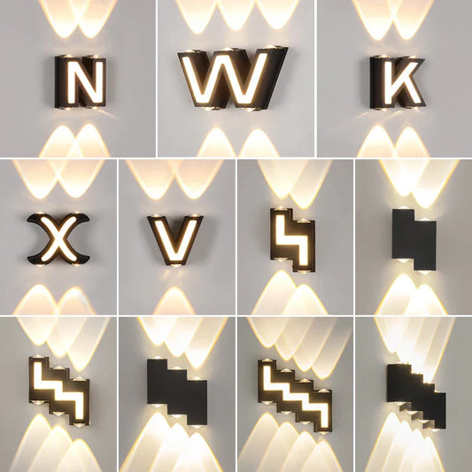 DecorBites™ IP65 LED Wall Lamp for Indoor/Outdoor Waterproof Garden Lighting