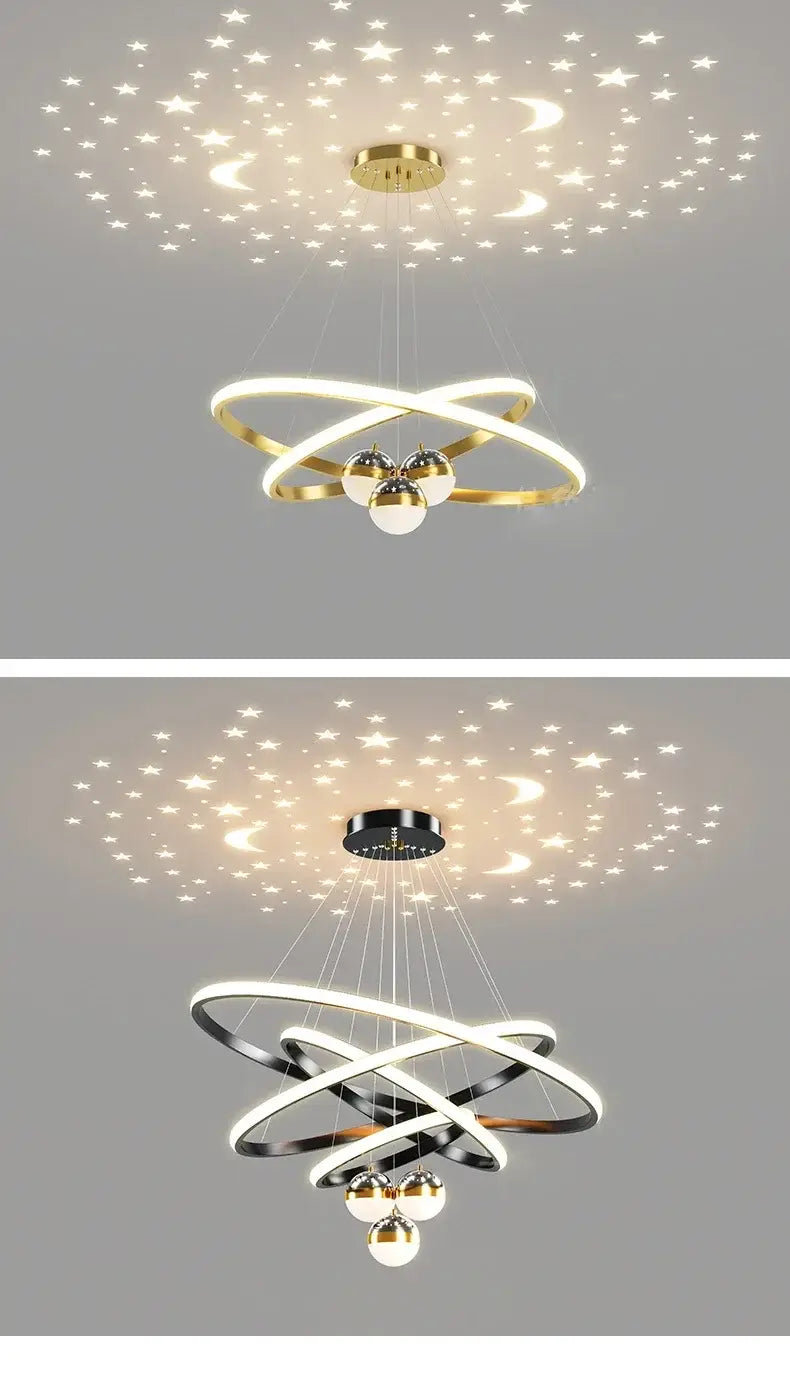 DecorBites™ Starry Sky LED Chandelier for Living Room