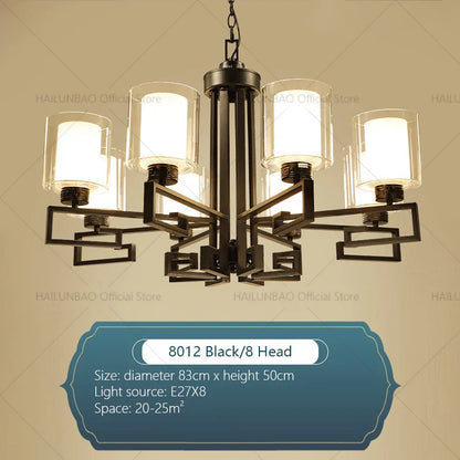 DecorBites™ Chinese Style Luxury Living Room Chandelier for Elegant Homes