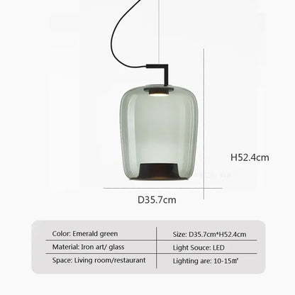 DecorBites™ Brokis Double Glass Pendant Lamp for Home Decor & Hospitality Spaces