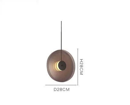 Modern Scandinavian White Glass Bedside Pendant Light