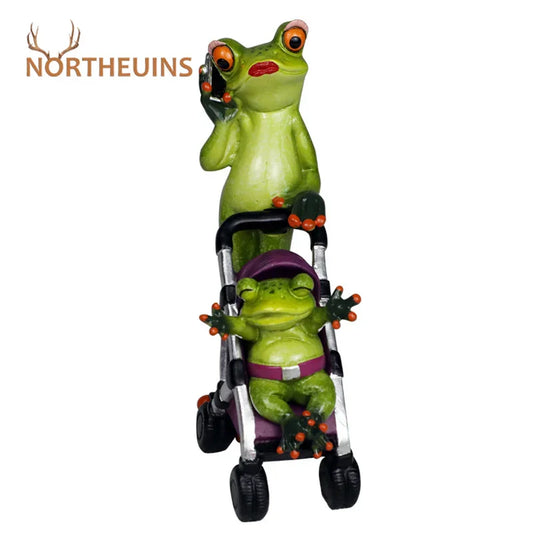 DecorBites™ Frog Family Statue Set Home Decor Cute Animal Figurine Living Room Bedroom Desktop Accessory