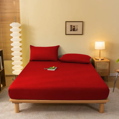 Sábana ajustable DecorBites™ Cozy de color liso - Funda de colchón para todas las estaciones