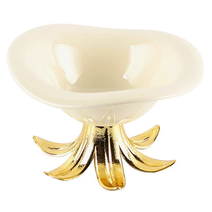 DecorBites™ Golden Branches Ceramic Fruit Plate Tray Bowl Home Decoration Accessories