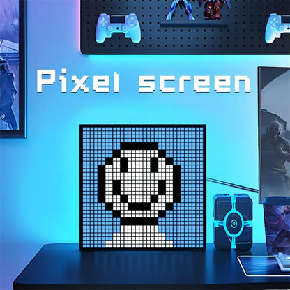 DecorBites™ LED Pixel Display: Bluetooth App Control for Gaming Room Decor & Animation Frame