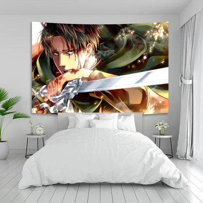 Decobites Attack On Titan Boho Tapestry: Aesthetic Room Decor for Teen Bedrooms