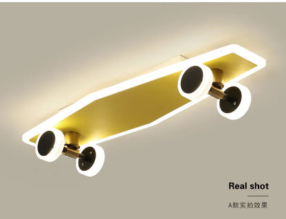 DecorBites™ Kids Skateboard LED Ceiling Light for Modern Children's Rooms